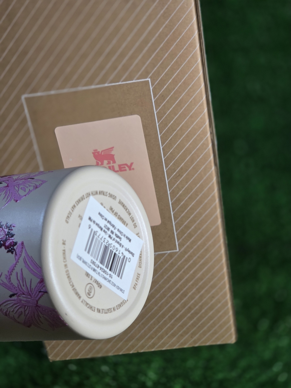 Stanley Pink and Cream Floral Tumbler White Tumbler Cup 40oz Brand New - Picture 4 of 8